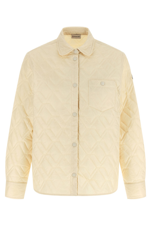 Quilted overshirt Beige