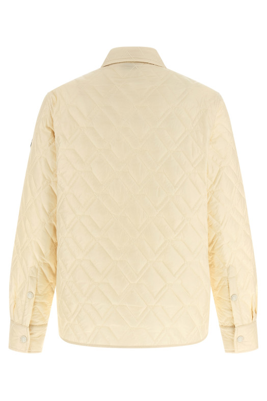 Quilted overshirt Beige