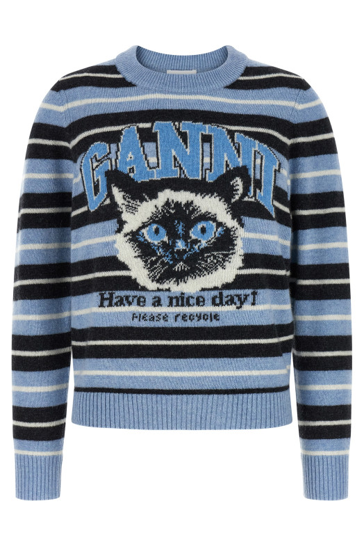 'Graphic Wool' sweater BLUE