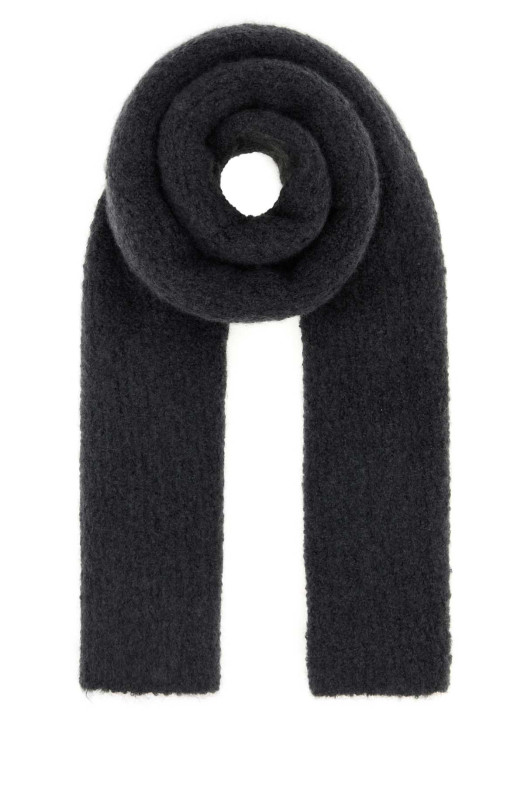 Charcoal cashmere blend scarf THE ROW (10074Y957)