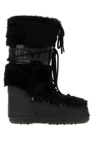 Black eco fur and synthetic leather Icon boots MOON BOOT (1408900)