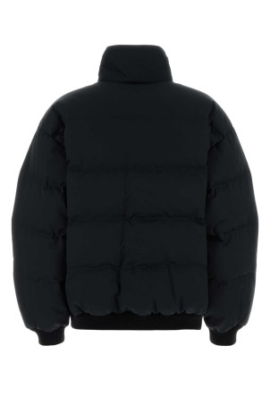Black cotton blend down jacket Black PRADA (292295SOOO17IB)
