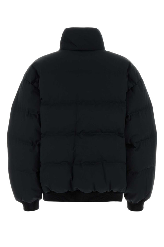 Black cotton blend down jacket Black PRADA (292295SOOO17IB)