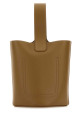 Camel leather mini Pebble bucket bag LOEWE (AANBBBMX01)