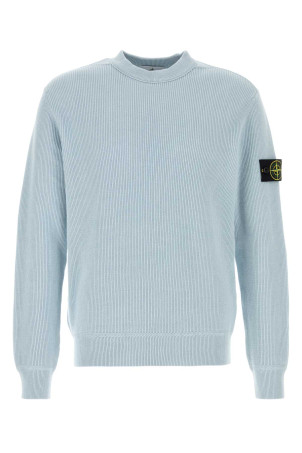 Light-blue cotton sweater Gray STONE ISLAND (L1S155100154S00D8)