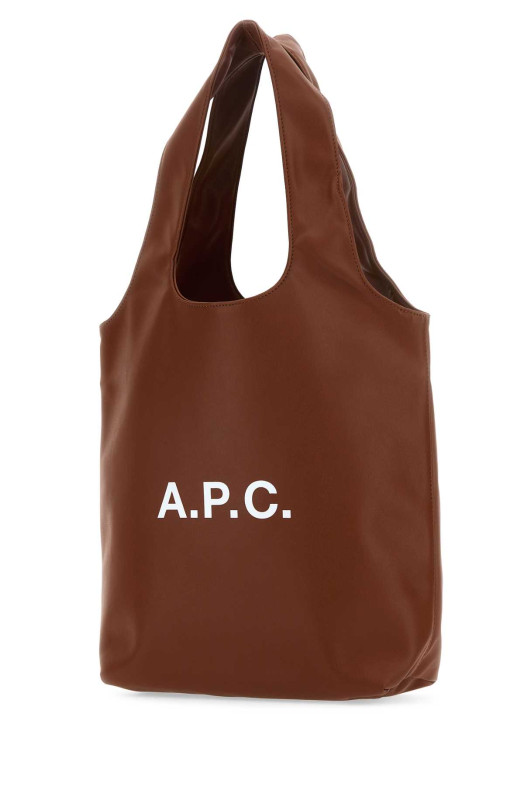 Сумка для покупок из синтетической кожи цвета карамель, многоцветная A.P.C. (PUAATM61861)