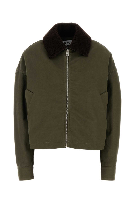 Khaki cotton jacket LOEWE (S359Y02XD0)