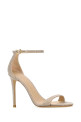 Silver fabric Nudist II sandals STUART WEITZMAN (SJ998)