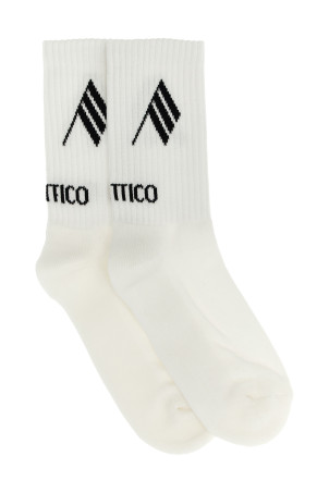 Носки с логотипом Черно-серые THE ATTICO 260WAK00021671