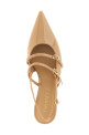Лакированные туфли с открытым задником Бежевые TWIN SET 261TCP04413161