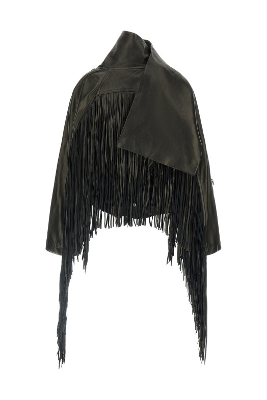 Куртка «Cropped Scarf Flight» Черная RO02E4793LNVEF109