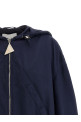 Hooded bomber jacket Blue