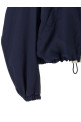 Hooded bomber jacket Blue