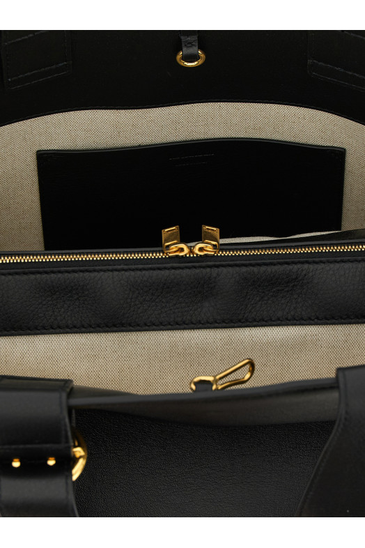 'Cannolo' shopping bag Black