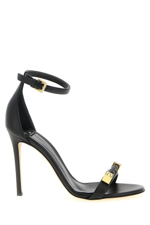 Кожаные сандалии Черный ELISABETTA FRANCHI SA12L61E2110