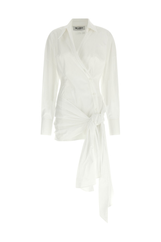 Химический платье белого цвета THE ATTICO 260WCA00464001