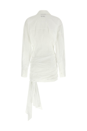 Химический платье белого цвета THE ATTICO 260WCA00464001