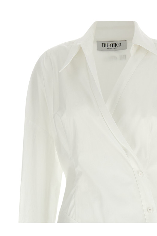 Химический платье белого цвета THE ATTICO 260WCA00464001