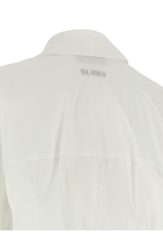 Химический платье белого цвета THE ATTICO 260WCA00464001