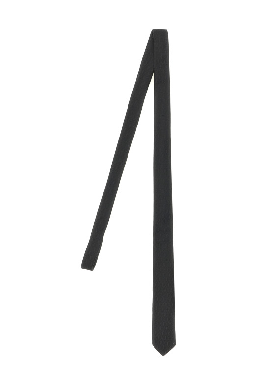 'Monogram Y' tie Black