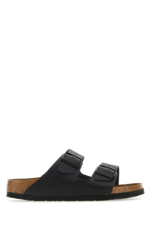 Black leather Arizona slippers Black BIRKENSTOCK (051193)