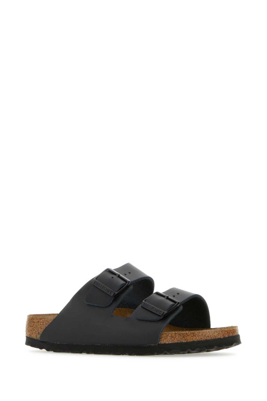 Black leather Arizona slippers Black BIRKENSTOCK (051193)
