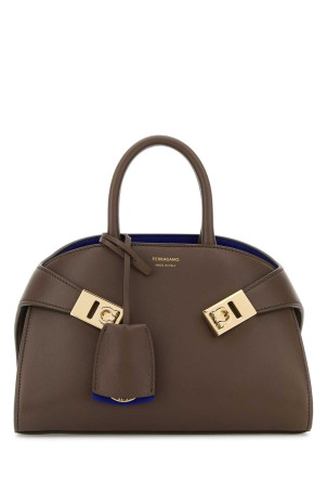 Mud leather mini Hug handbag SALVATORE FERRAGAMO (215975781703)