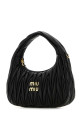 Black nappa leather Wander handbag Black MIU MIU (5BC125VOOYAN88)