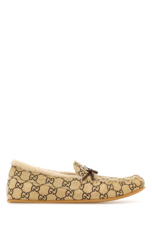 Printed leather loafers GUCCI (853397AAFTU)
