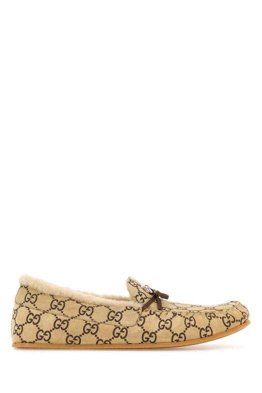 Printed leather loafers GUCCI (853397AAFTU)