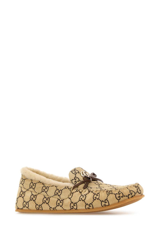 Printed leather loafers GUCCI (853397AAFTU)