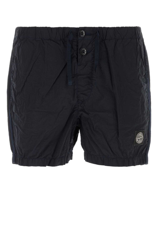 Midnight blue nylon swimming shorts Black STONE ISLAND (B10000643)
