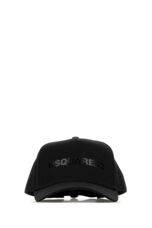Black cotton baseball cap DSQUARED (BCM089505C00001)