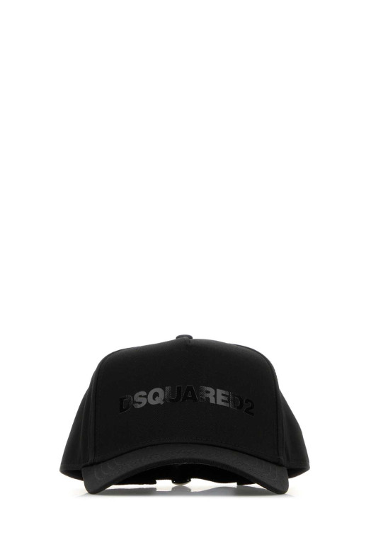 Black cotton baseball cap DSQUARED (BCM089505C00001)