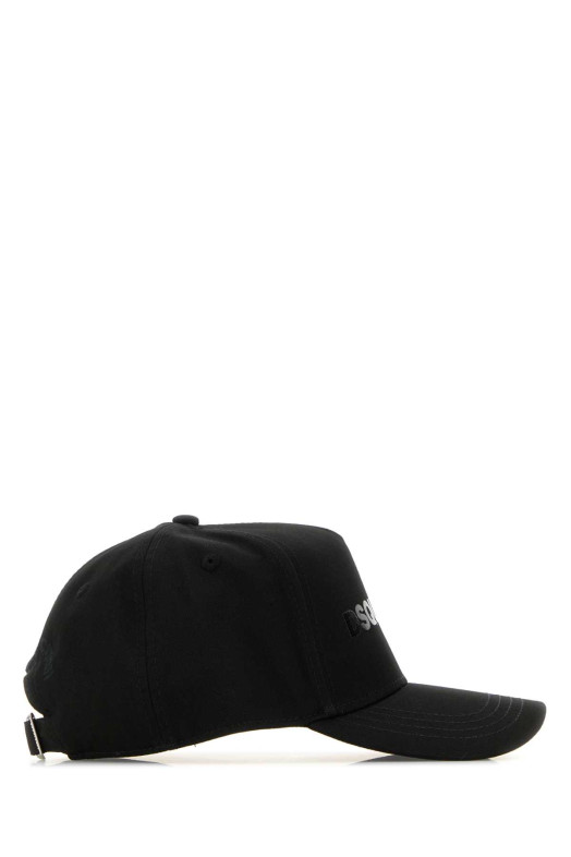 Black cotton baseball cap DSQUARED (BCM089505C00001)
