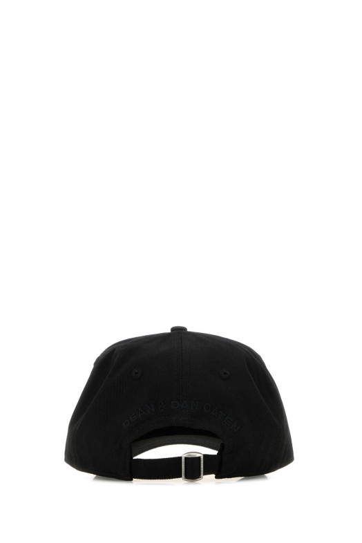 Black cotton baseball cap DSQUARED (BCM089505C00001)