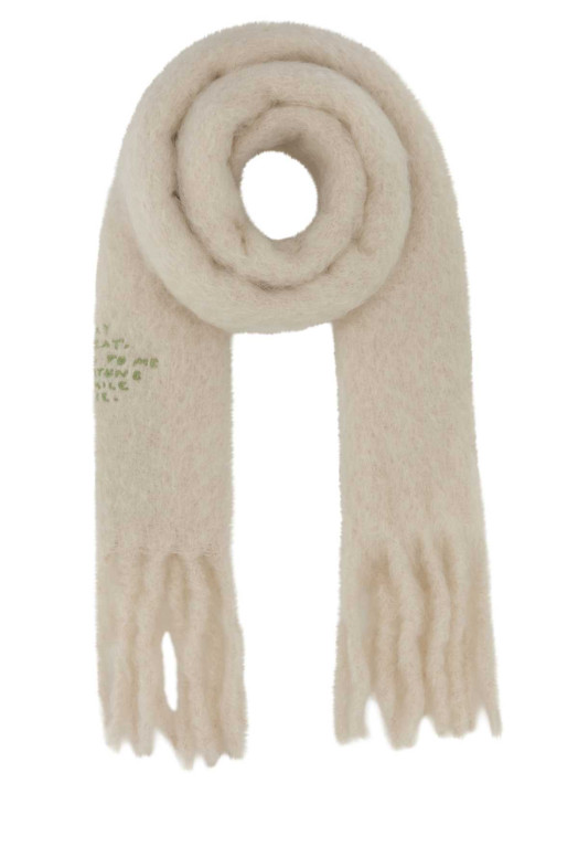 White mohair blend scarf White LOEWE (FSA6SS1W03)