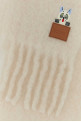 White mohair blend scarf White LOEWE (FSA6SS1W03)