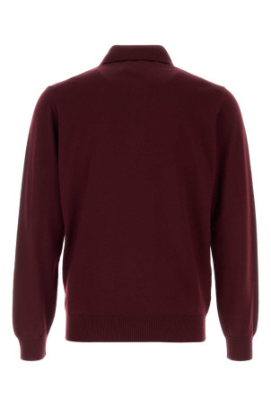 Burgundy stretch wool polo shirt FENDI (FZC167AU84)