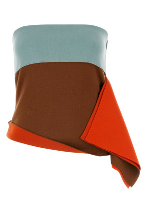 Multicolor stretch wool blend top FENDI (FZXB21ARV7)