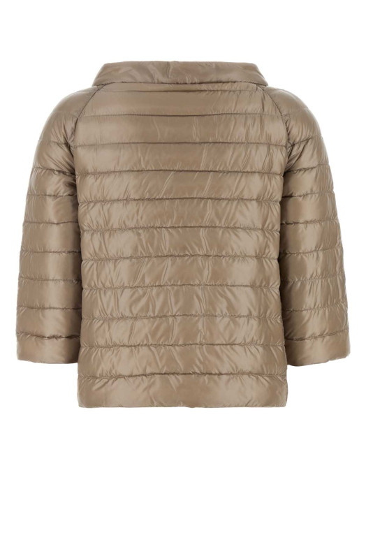 Двусторонняя пуховая куртка из нейлона цвета капучино HERNO (PI0769D12017Z)
