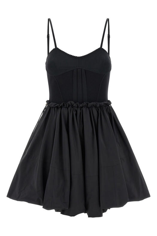 Taffeta dress Black