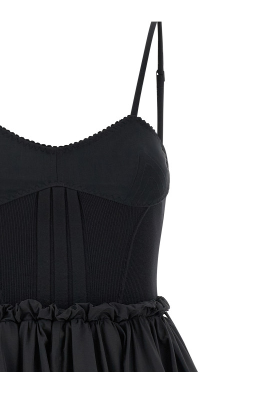 Taffeta dress Black