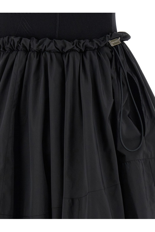 Taffeta dress Black