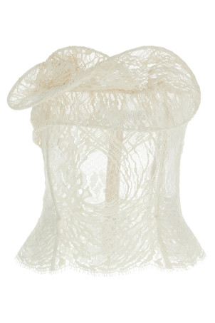 '01' corset top White