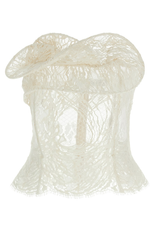 '01' corset top White