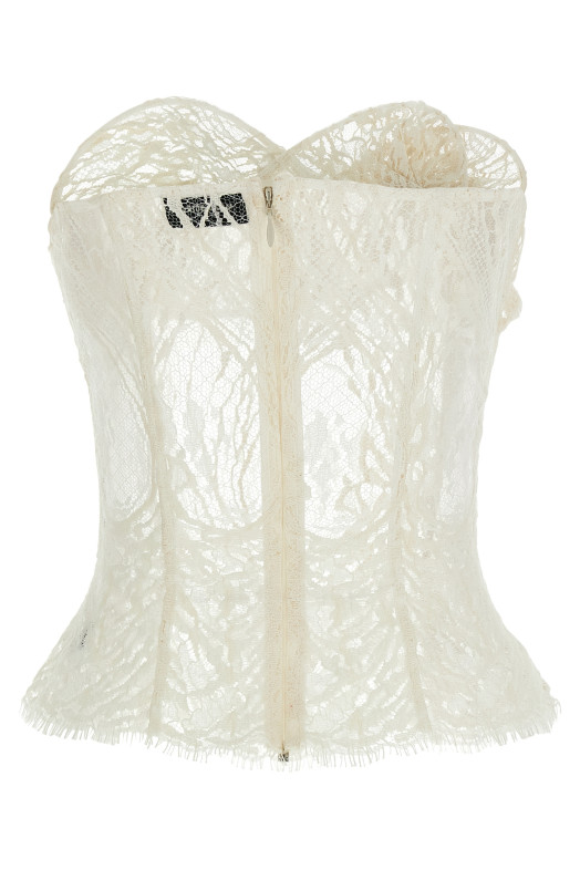 '01' corset top White