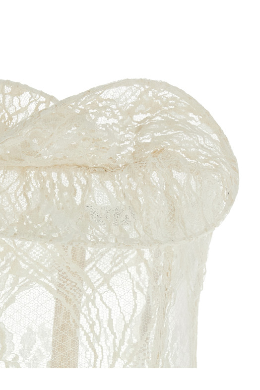 '01' corset top White