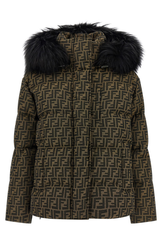 Пухова куртка FF Коричнева FENDI FAN152AWYDF118W