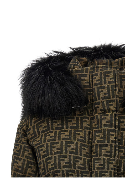 Пухова куртка FF Коричнева FENDI FAN152AWYDF118W
